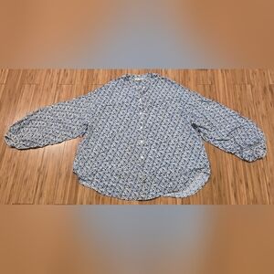 NWOT Max Studio Floral Button-Up Blouse